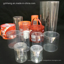 OEM cylinder plastic packaging box (transparent clear tube)